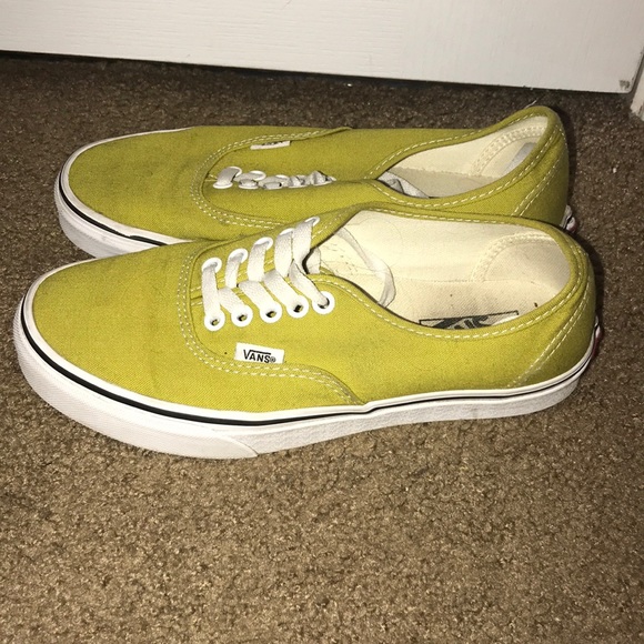 yellow ochre Vans authentic low rise shoes - Picture 2 of 4